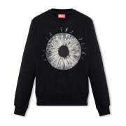 S-Ginn-L5 sweatshirt Diesel , Black , Heren