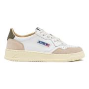 Low Medalist Witte Groene Sneakers Autry , Multicolor , Heren