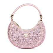 Mini tas met metalen schouderband Guess , Pink , Dames