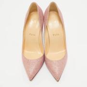 Pre-owned Fabric heels Christian Louboutin Pre-owned , Pink , Dames