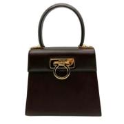 Pre-owned Leather handbags Salvatore Ferragamo Pre-owned , Brown , Dam...