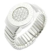 Pre-owned Metal rings Bvlgari Vintage , White , Dames