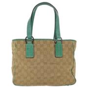 Pre-owned Canvas gucci-bags Gucci Vintage , Beige , Dames