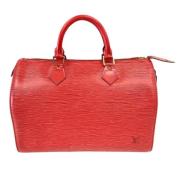 Pre-owned Leather louis-vuitton-bags Louis Vuitton Vintage , Red , Dam...