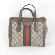 Pre-owned Canvas gucci-bags Gucci Vintage , Brown , Dames