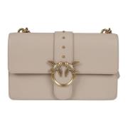 Klassieke Liefde Simpele Tas Pinko , Beige , Dames