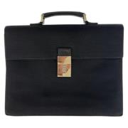 Pre-owned Leather briefcases Gucci Vintage , Black , Heren