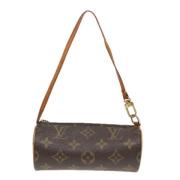 Pre-owned Canvas clutches Louis Vuitton Vintage , Brown , Dames