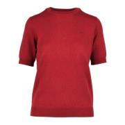 Merino Katoen Blend Trui Sun68 , Red , Dames