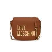 Schoudertas - Grote Array Love Moschino , Brown , Dames