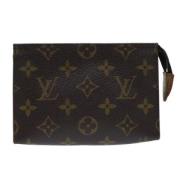 Pre-owned Canvas clutches Louis Vuitton Vintage , Brown , Dames