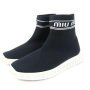 Pre-owned Fabric sneakers Miu Miu Pre-owned , Black , Dames