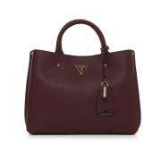 Stijlvolle Meridian Handtas met Drie Compartimenten Guess , Red , Dame...