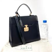 Pre-owned Leather gucci-bags Gucci Vintage , Black , Dames