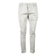 Katoen Elastaan Broek Dondup , Beige , Heren