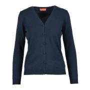 Luxe Cashmere Cardigan Ballantyne , Blue , Dames