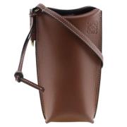 Pre-owned Leather shoulder-bags Loewe Pre-owned , Brown , Dames