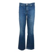 Katoen Spandex Broek Guess , Blue , Dames