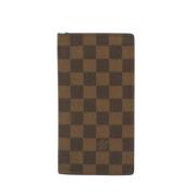 Pre-owned Canvas wallets Louis Vuitton Vintage , Brown , Unisex