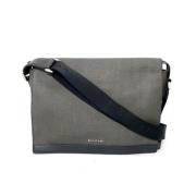 Pre-owned Canvas shoulder-bags Bvlgari Vintage , Gray , Heren