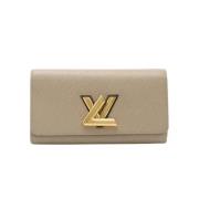 Pre-owned Leather wallets Louis Vuitton Vintage , Brown , Dames