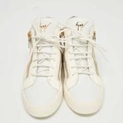 Pre-owned Leather sneakers Giuseppe Zanotti Pre-owned , White , Dames