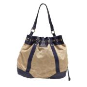 Pre-owned Canvas handbags Versace Pre-owned , Beige , Dames