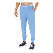 Blauwe pyjamabroek met logo Ralph Lauren , Blue , Heren