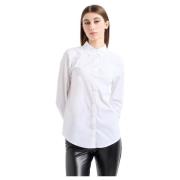 Lisa Sport Blouse Armani Exchange , White , Dames