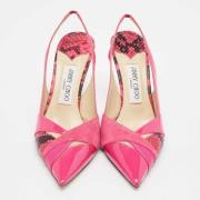 Pre-owned Suede heels Jimmy Choo Pre-owned , Pink , Dames