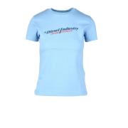 Lichtblauw T-shirt voor vrouwen Diesel , Blue , Dames