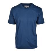 Katoenen T-shirt met Unieke Stijl Maison Margiela , Blue , Heren