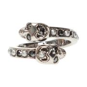 Ring met Swarovski-kristallen Alexander McQueen , Gray , Dames