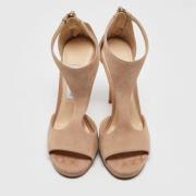 Pre-owned Suede sandals Jimmy Choo Pre-owned , Beige , Dames