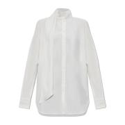 Shirt met decoratieve strik bij de halslijn Salvatore Ferragamo , Whit...