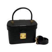 Pre-owned Leather fendi-bags Fendi Vintage , Black , Dames