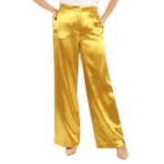 Wide Trousers Guess , Yellow , Dames