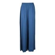 Viscose Broek Attic and Barn , Blue , Dames