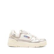 Panel Lace-Up Sneakers Autry , White , Dames