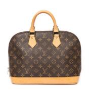 Pre-owned Canvas handbags Louis Vuitton Vintage , Brown , Dames