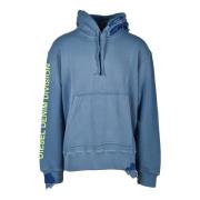 Katoenen Sweatshirt Diesel , Blue , Heren