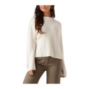 Ecru O-Neck Sweater Treemd Modström , Beige , Dames