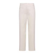 Witte Linnen Stretch Broek Proenza Schouler , Beige , Dames