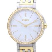 Pre-owned Metal watches Fendi Vintage , White , Dames