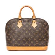 Pre-owned Canvas handbags Louis Vuitton Vintage , Brown , Dames