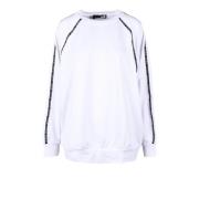 Stijlvolle Gebreide Top met Spandex Love Moschino , White , Dames