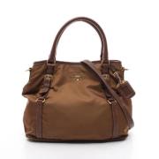 Pre-owned Canvas prada-bags Prada Vintage , Brown , Dames