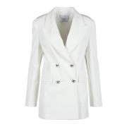 Elegante Jas met Stretchstof Gaëlle Paris , White , Dames