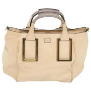 Pre-owned Leather handbags Chloé Pre-owned , Beige , Dames