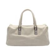 Pre-owned Leather chanel-bags Chanel Vintage , White , Dames